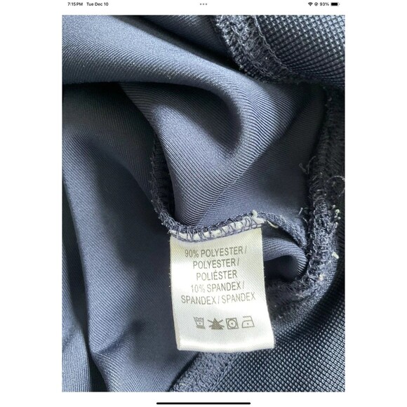 Fairway Green Tech F&G Pullover Mens M Navy Blue 1/4 Zip Golf Logo Long Sleeve - Picture 4 of 7